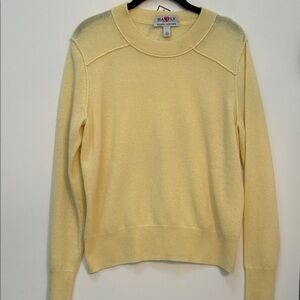 Autumn Cashmere Soft Yellow Crew Neck Sweater